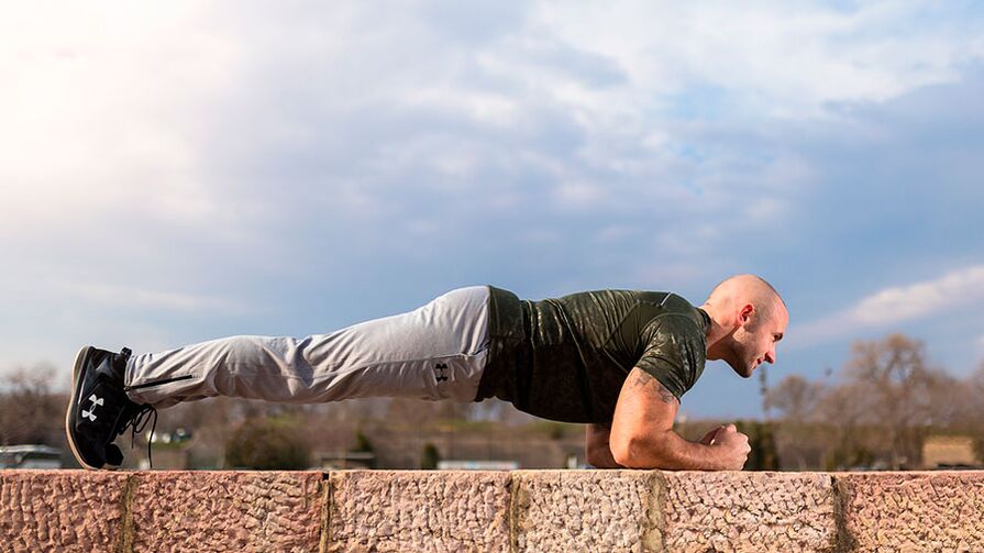 Plank exercise restores male strength