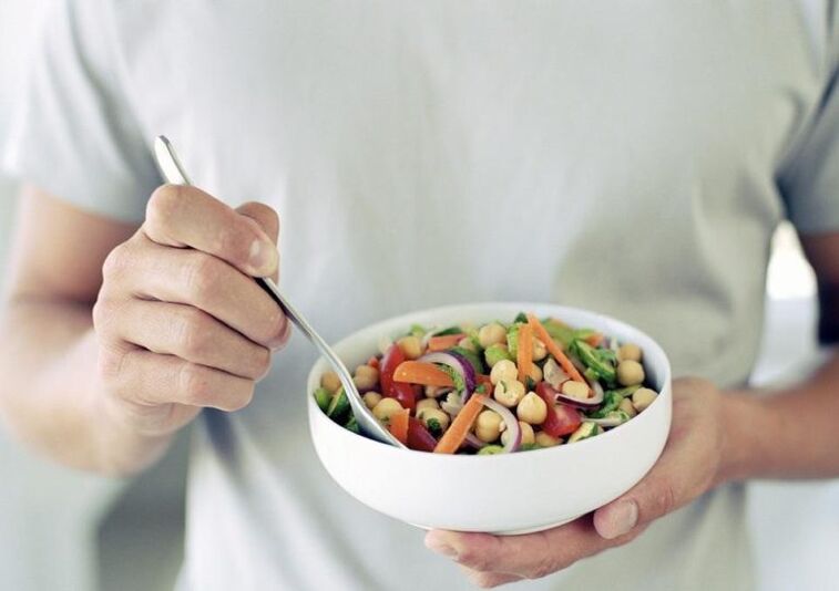 Use vegetable salad to enhance potency