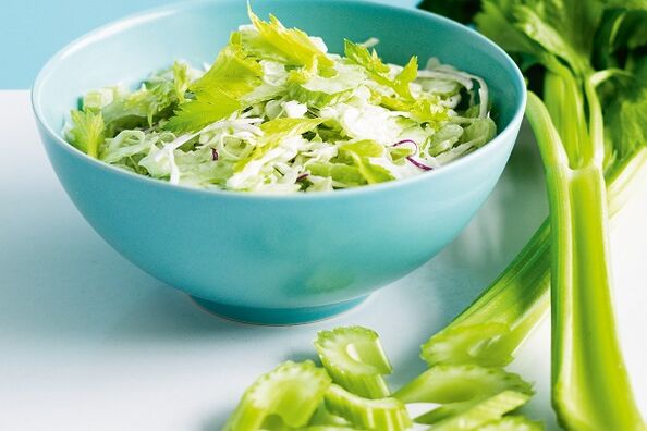 Herb vegetable salad