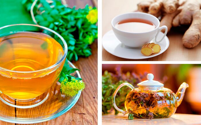 Fragrant tea with rhodiola, ginger and thyme to increase male sexual performance